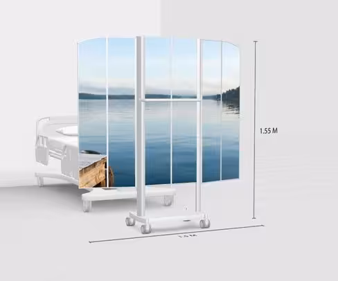 Paravent pied de lit L150 H155cm Photo Panel Photo à choisir selon le catalogue Silentia