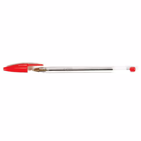 Stylo-bille Bic cristal - pointe moyenne - rouge