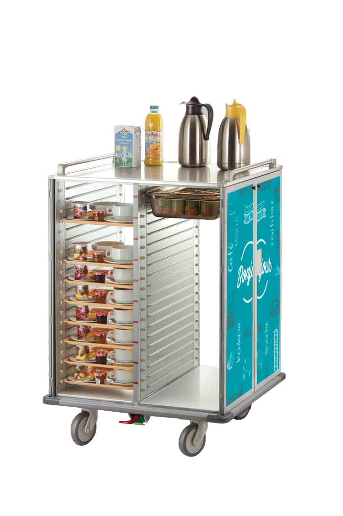 Chariot De Distribution Des Repas En Ehpad