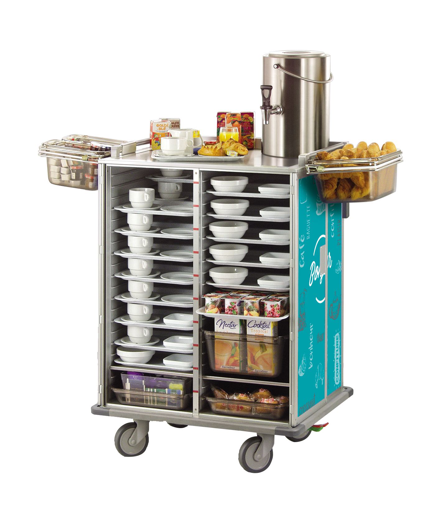 Chariot De Distribution Des Repas En Ehpad