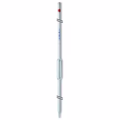 Pipette 1 ml droite verre sodocalcique graduée iso 835 x 2