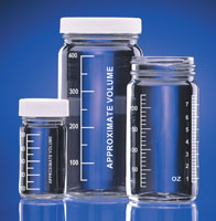 Bouteille à col large avec PTFE lined 48/400 x 24