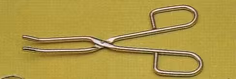 Pince de creuset droite en acier 200 mm