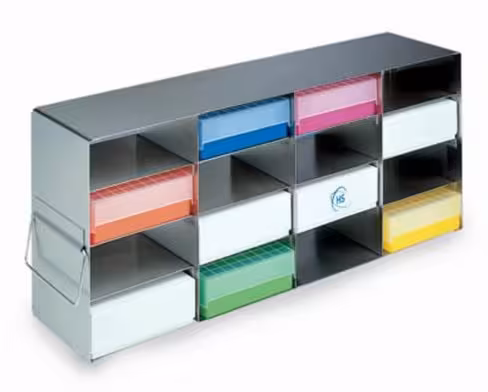 Rack inox 16 Cryoboîtes h50 mm