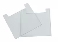 Plaque verre 2 mm 10 x 10 cm encoche x 2