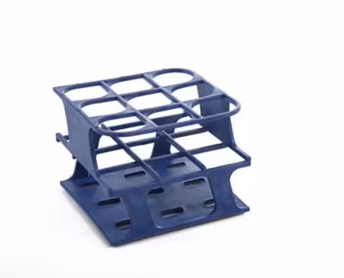 Portoir Delrin test tube rack bleu 9 x 30 mm
