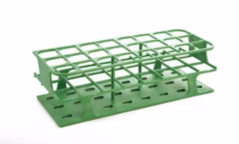 Portoir Delrin test tube rack vert 24 x 30 mm