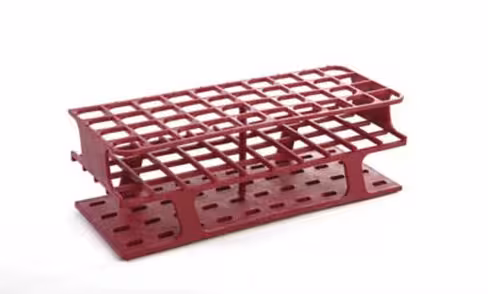 Portoir Delrin test tube rack magenta 40 x 20 mm