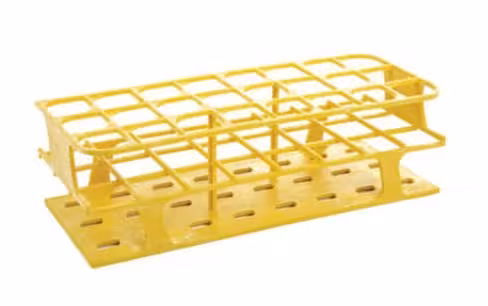 Portoir Delrin test tube rack jaune 24 x 30 mm