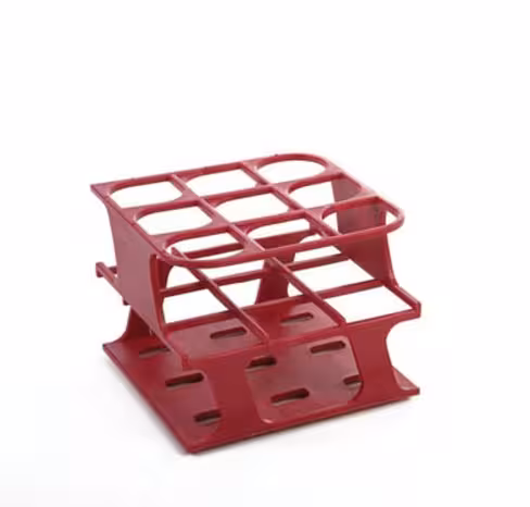 Portoir Delrin test tube rack magenat 9 x 30 mm
