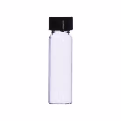 Flacon à vis 7 ml fond plat forme haute verre clair type 1 Ø 17 mm hauteur 58 mm filetage 9,0 mm x 399