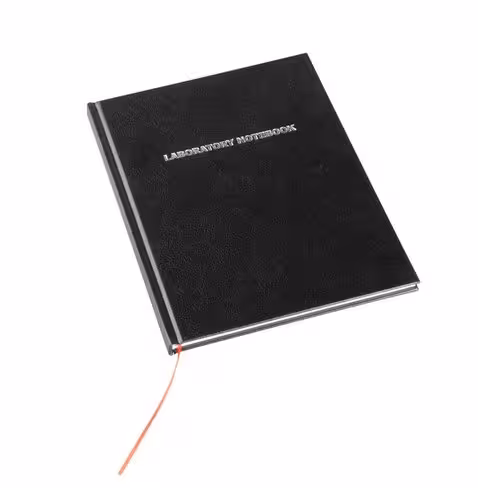 Cahier laboratoire 200 pages, feuille à ligne noir x 6
