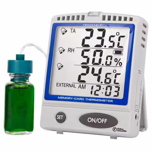 Thermomètre Réfrigérateur/congelo carte mémoire traceable