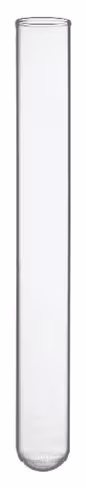 Tube de culture verre bord droit Ø 13 mm hauteur 100 mm x 1000