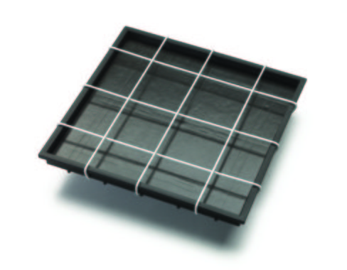 Couvercle caoutchouc carré 180mm épaisseur 7 mm x 6