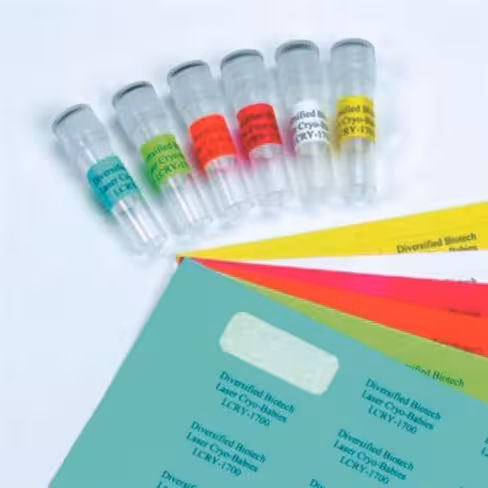 Etiquette laser cryo tags 2,625 x 1,00 pouce labels x 600