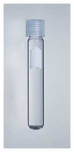 Tube jetable en verre borosilicaté avec bouchon à vis PP 13 x 100 mm x 1000
