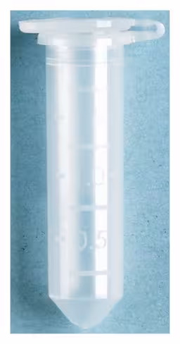 Microtube naturel 2 ml microtube 0,6 à 2 ml gradué x 500
