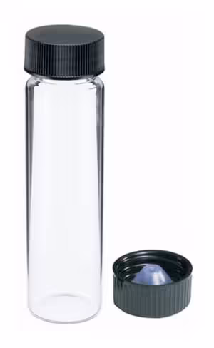 Vial verre clair 12 ml 19 mm x 68 mm avec bouchon x 144
