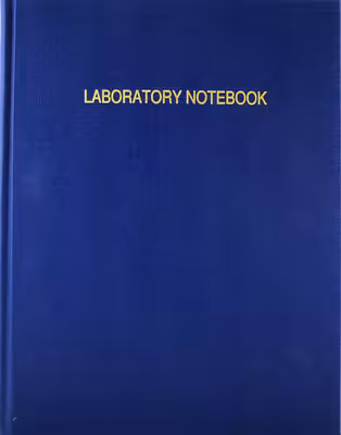 Cahier de laboratoire a4 120 pages petits carreaux anglais français
