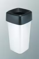 Poubelle iris carre noir 60 l