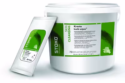 Lingette kresto kwik wipes 70 seau x 4