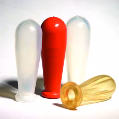 Tétine d aspiration silicone blanc translucide 2 ml x 10