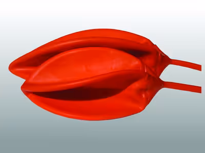 Vessie caoutchouc avec embout pour tuyau grandeur 8