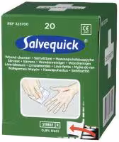 Recharge pour distributeur lingettes Salvequick avec 20 lingettes lave-blessure stériles 110×120 mm