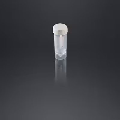 Conteneur pour selles avec bouchon à vis et spatule 30 ml pp blanc x 700