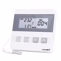 Thermomètre temps date min max 40 80°c