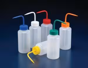 Pissette PEBD col large 500 ml bouchon anti-goutte vert x 5