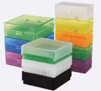 Boîte de stockage pp 100 microtubes naturel x 5