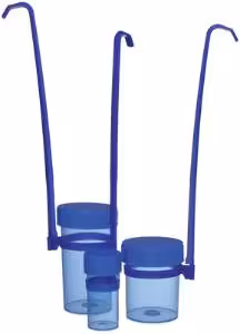 Pot droit 40 ml avec anse PP bl bouchon bl stérile x 250