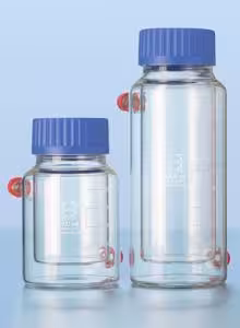 Réacteur 500 ml gls80 paroi double avec bouchon pp