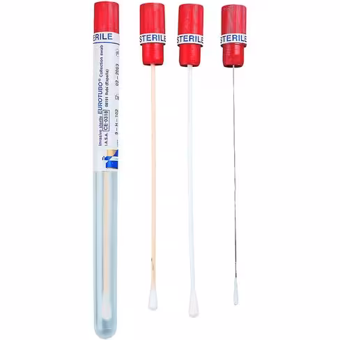 Ecouvillons secs stériles - Tige PS - Embout coton - Emballage individuel en tube x 500