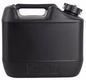 Jerrycan à col large PEHD conductible 60 l 330 x 395 x 625 mm noir filetage s70 71