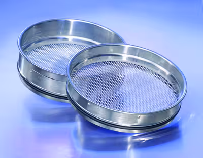 Tamis inox Ø 250 mm hauteur 55 mm maille 0,500 mm