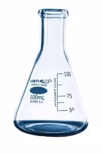 Erlenmeyer 100 ml col étroit diam 22 mm x 10