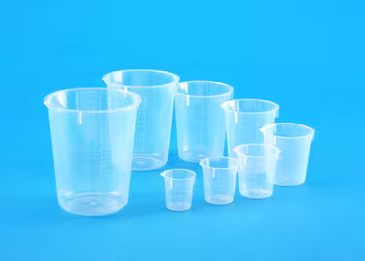 Bécher 100 ml pp gradué jetable x 100