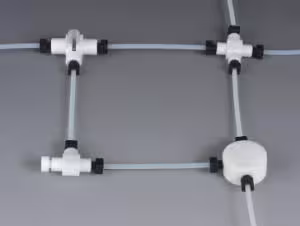 Raccord en t PTFE unf1 4p28 g Ø 1,6 x 3,2