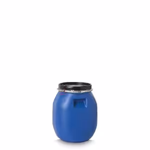 Fût 220 l col large PEHD bleu