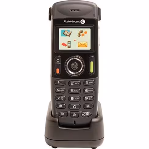 Téléphone DECT Alcatel-Lucent 400 - reconditionné inclus chargeur, bloc d'alimentation, batterie neuve, clip