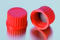 Capuchon à vis pbt rouge complet avec joint revêtu de PTFE GL 45 x 10