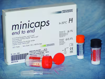 Minicaps 5 µl conformité certifiée x 10 x 100