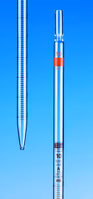Pipette graduée classe AS cc 10 ml 0,1 ml DAKKS