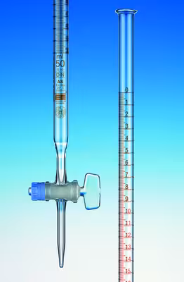 Burette classe AS cc 25 0,05 ml robinet droit