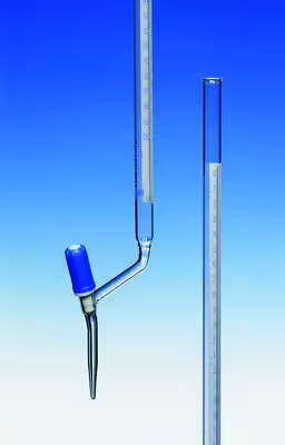 Burette classe B sb 10 ml 0,02 ml robinet latéral pointeau PTFE