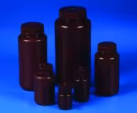 Flacon PEHD 250 ml ambré col large x 12