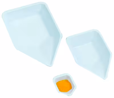 Coupelle de pesée antistatique avec bec 43 x 58 mm hauteur 13 mm blanche x 500